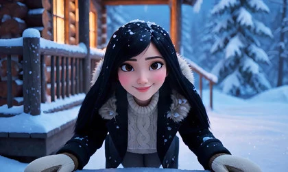 She Beat The Storm Home — And Makes You Earn The Door (3d Cgi)