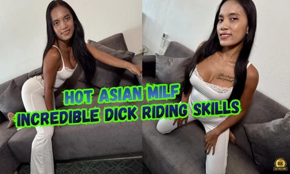 Hot Asian Milf Incredible Dick Riding Skills