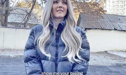 Gorgeous Blonde Cheats On Bf For Tuition
