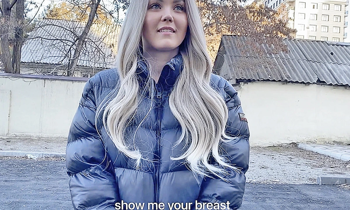 Gorgeous Blonde Cheats On Bf For Tuition
