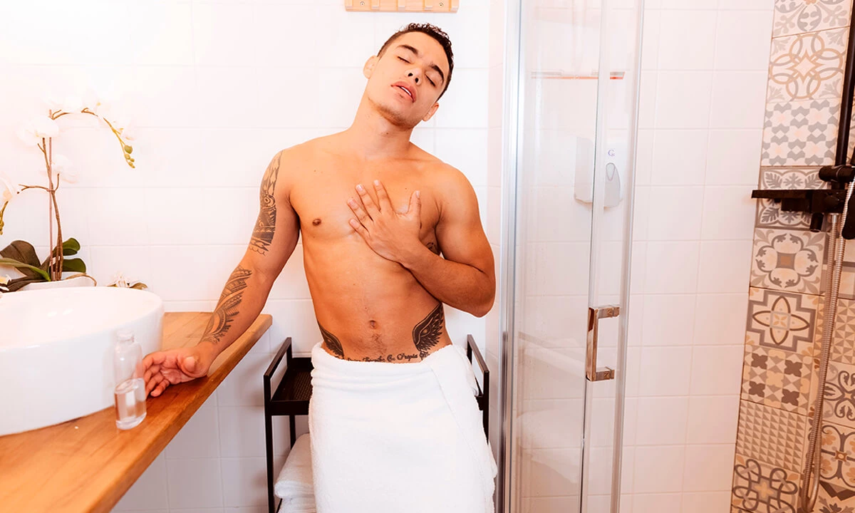 Hard in the Bathroom