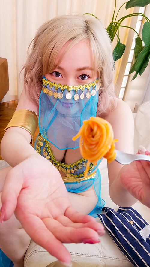 The Genie of the Lamp; Big Tits JAV Idol with Blonde Hair Japanese Slut