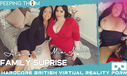 F*Mily Suprise; Huge Tits British BBW Lesbian