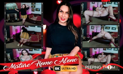 Home Alone With Horny Granny