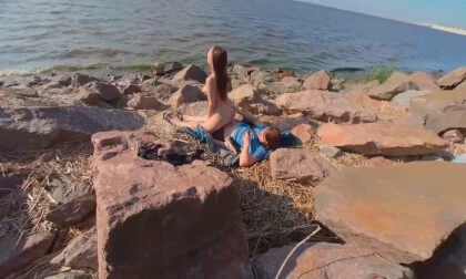 I Was Walking By The Sea And Accidentally Saw My Friends Fucking On The Beach