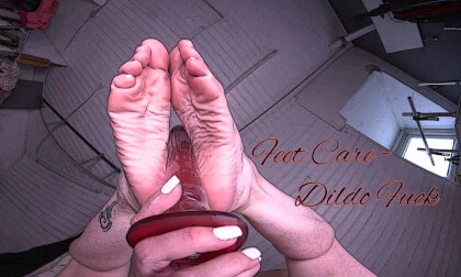Feet Care & Dildo Fuck