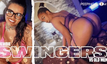 Interacial Swingers With Dirty Old Men - Dinky and Bambii