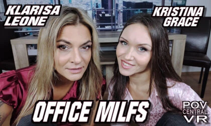 Klarisa Leone and Kristina Grace: Office MILfs