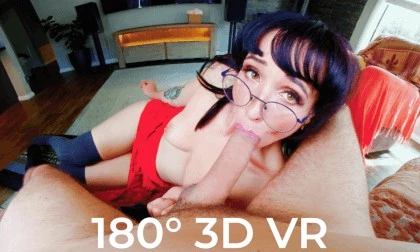 Pulsating ORAL CREAMPIE CUM SWALLOW in Glasses Blowjob