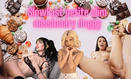 SlowFast Petite Slim Missionary Doggy Kitty Cam, Luna Fae, Kiara Cole, Liz Jordan