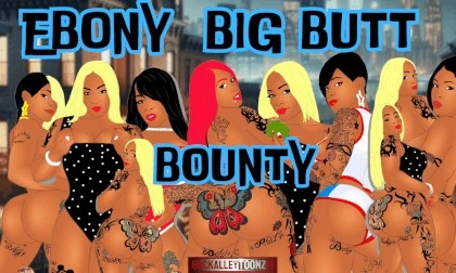 Ebony Big Butt Bounty Gets Her BBC Reward