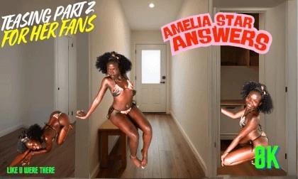 POV: Black Afro-American Amelia Star – Teasing Vol. 2 (Black skin African in Thailand)