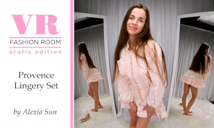 Alexia Sun Try On Provence Lingery Set