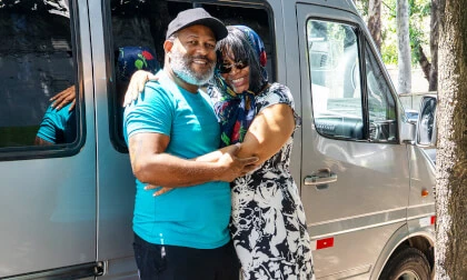 BBW Ebony Mature Picked Up For Deep Anal