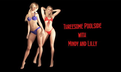 FVR - 4 - Threesome Poolside - Mindy and Lilly