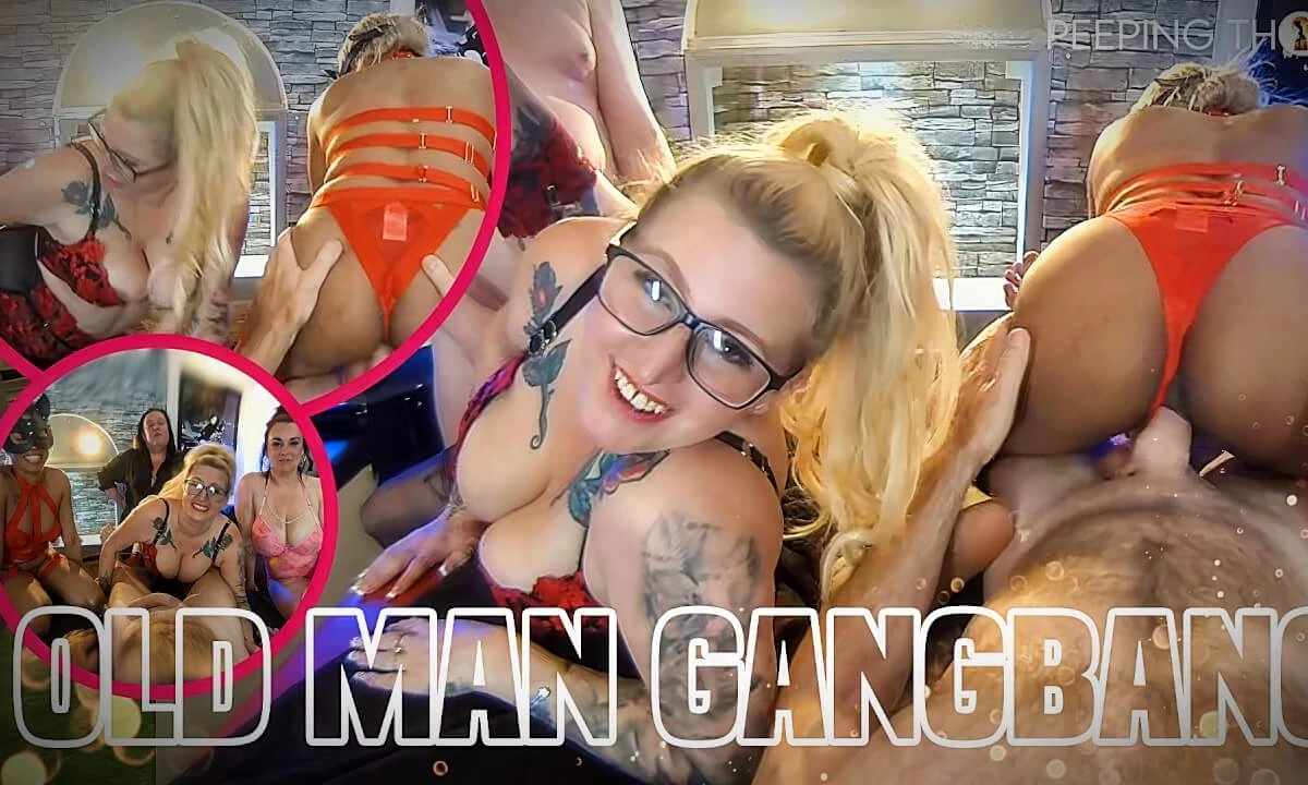 Loula, Bella and Ashley - Old Man Gangbang