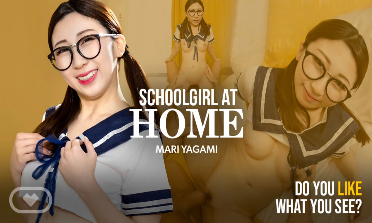 School Girl At Home