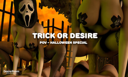 Rick Or Desire - Halloween Special Cowgirl Pov