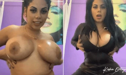 Big-Titted Slut Kesha Ortega Dances For You & Your Cock!