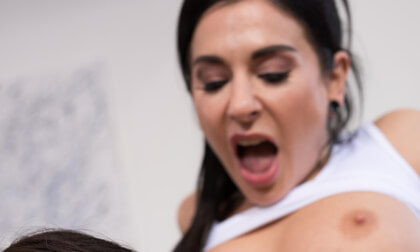 Tattooed Yoga Instructor Gets To Know Her Busty New Student