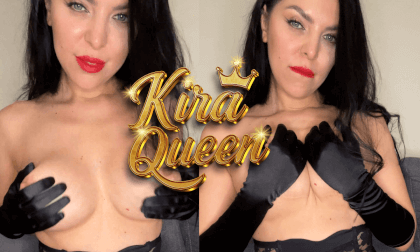 Horny Kira Queen Teases With Her Spread Wet Pussy For Her Lover!