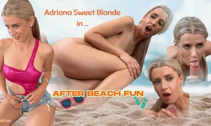 Adriana Sweet Blonde's After Beach Fun