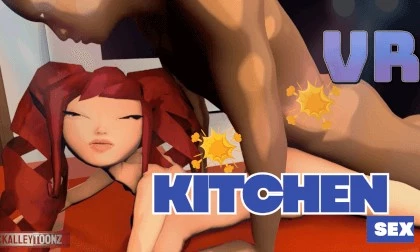 Hot Kitchen Interracial Sex With Sexy Redhead & Bbc