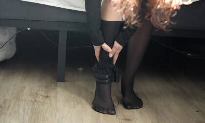 Watch Me Take Off My Nylons