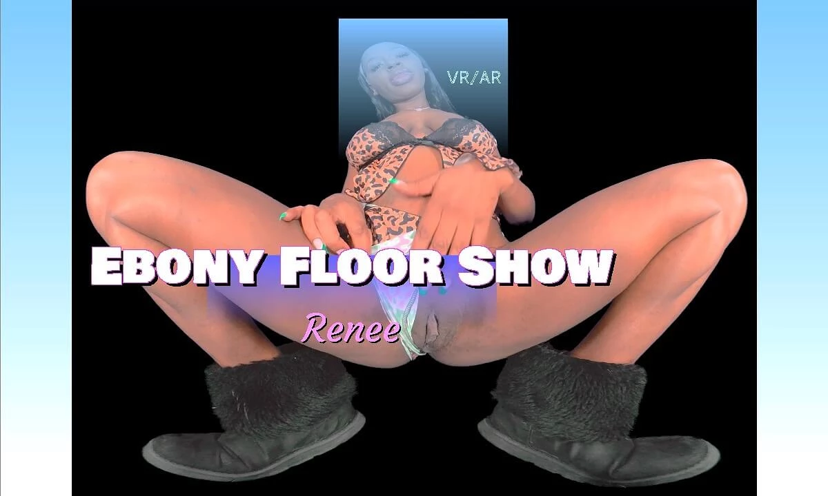Ebony Floor Show - Sexy Dance  Tease VR Porn Video
