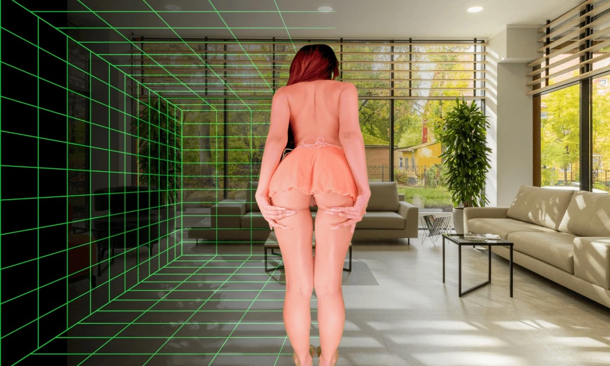 Lifting My Sweet Little Dress in Your Room | Passthrough AR