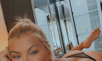 Hot Blonde Sexy Lingerie Dildo Self Fuck - Deep Toy Orgasm Tease