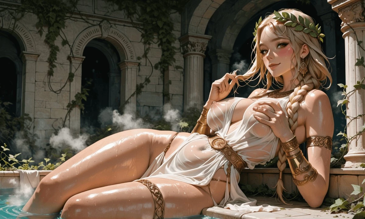 Golden Nymph of the Roman Baths