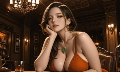 Sultry Sips In The Midnight Bar