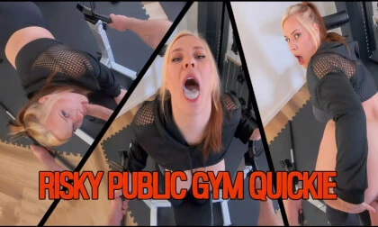 Risky Public Gym Quickie