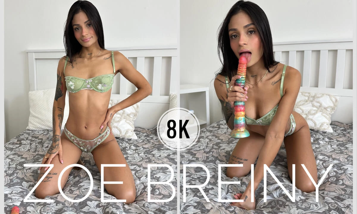 The Girl Masturbates With A Big Dildo