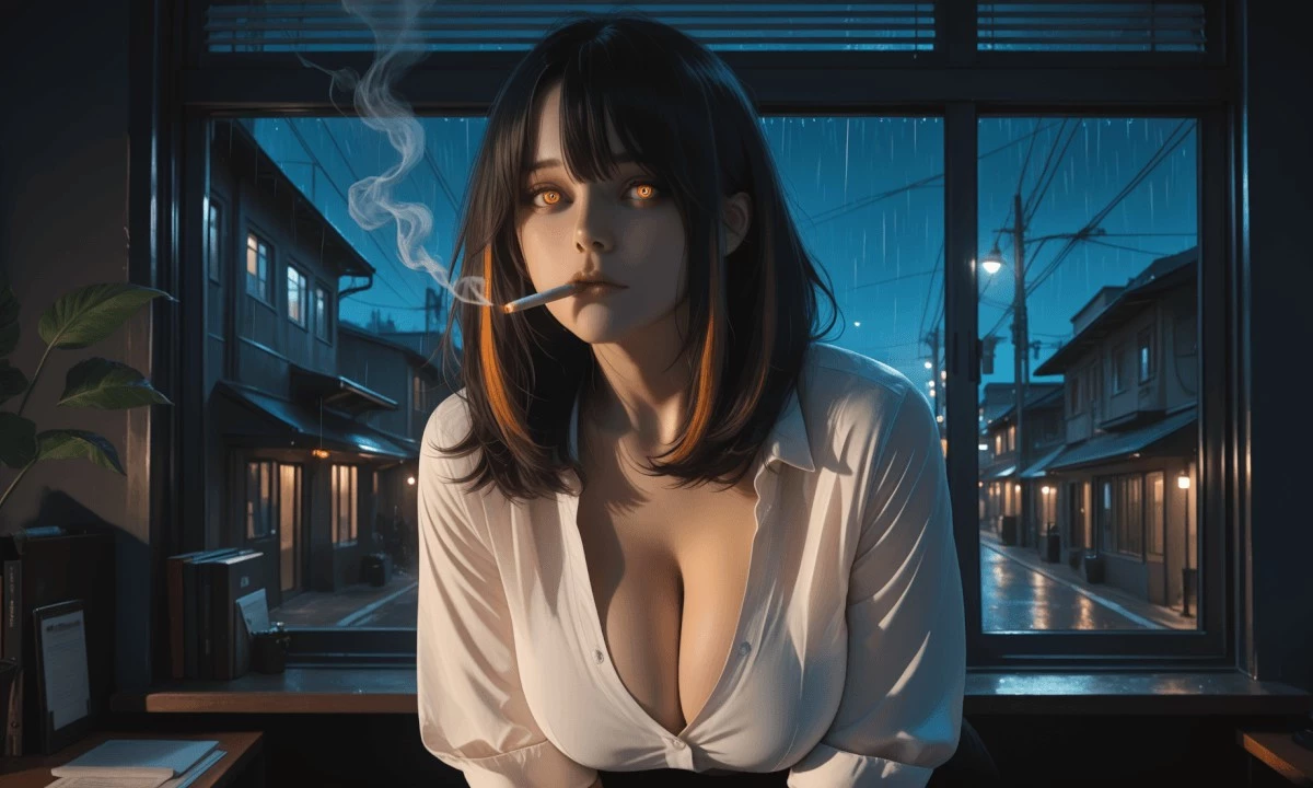 Neon Rain And Late Night Thoughts