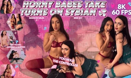 Horny Babes Take Turns On Sybian