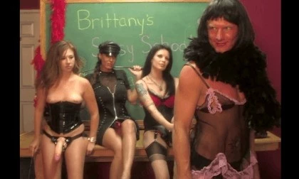 Brittany Andrews' Sissy Spreads His Asshole For A Huge Cock!