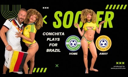 Hot Football Playoff Between Brazil And Germany