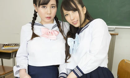 Aimi Yoshikawa & Kurumi Tamaki – Lesbian Showtime (Schoolgirls Edition) - Japanese Rezu Voyeur