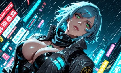 Neon Ghost of the Midnight Grid