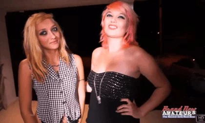 Jackie And Trinity Best Friends Contrast Blonde Exotic Messy Throat!