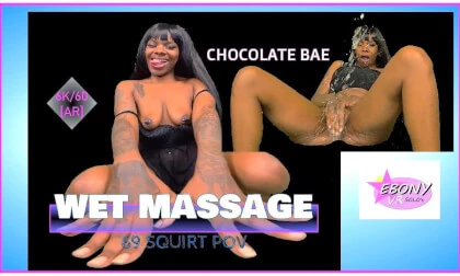 Wet Massage Ebony Squirting Pov 69 & Reverse Cowgirl [Passthrough]