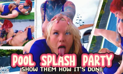 Pool Splash Party With Sabien Demonia