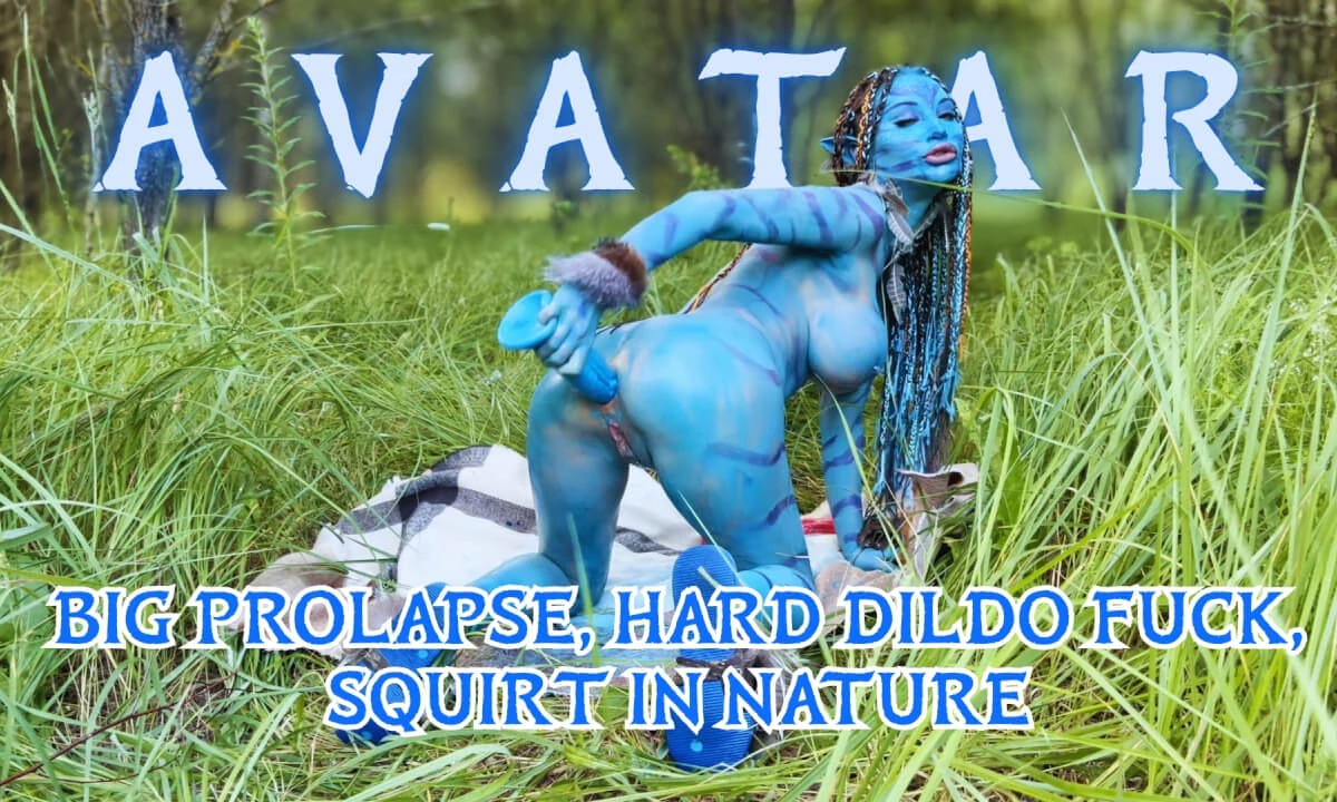 Extraterrestrial Being Monika Fox Big Prolapse, Hard Dildo Anal And Pussy Fuck, Squirt In Nature!