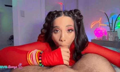Red Bows, Glitter Freckles: Gigi Star Owns The Blacklit Room Tonight!
