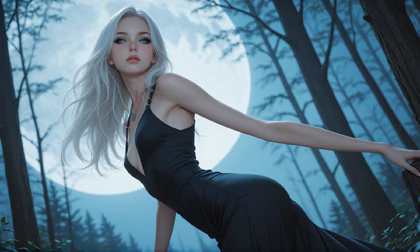 White Hair Under Silent Trees