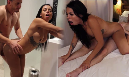 Canela Skin Tinder Date In Barcelona Hard Rough Sex With Big Butt Latina
